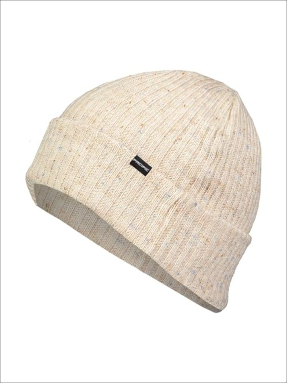 Unisex Tweed Beanie Speckled Acrylic Wool Rolled Cuff Outdoor